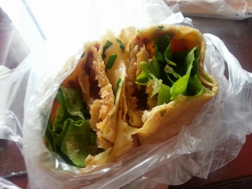 Chinese style crepe