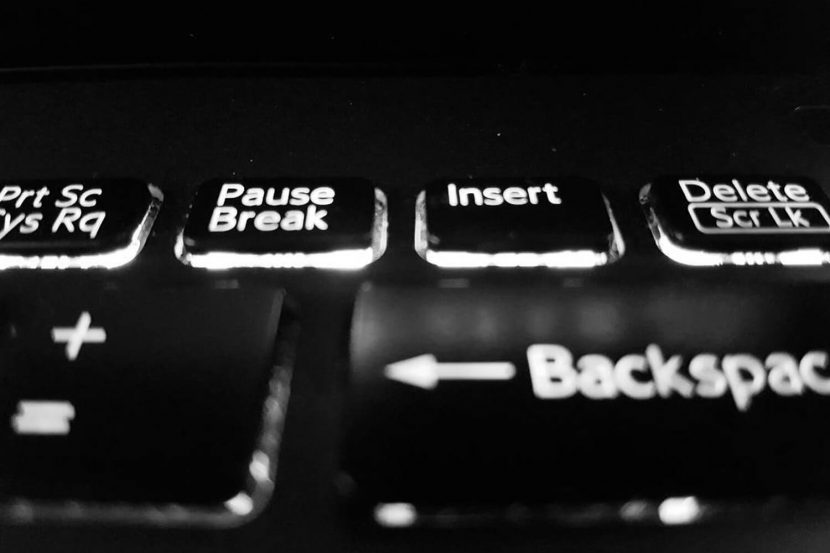 Keyboard black and white