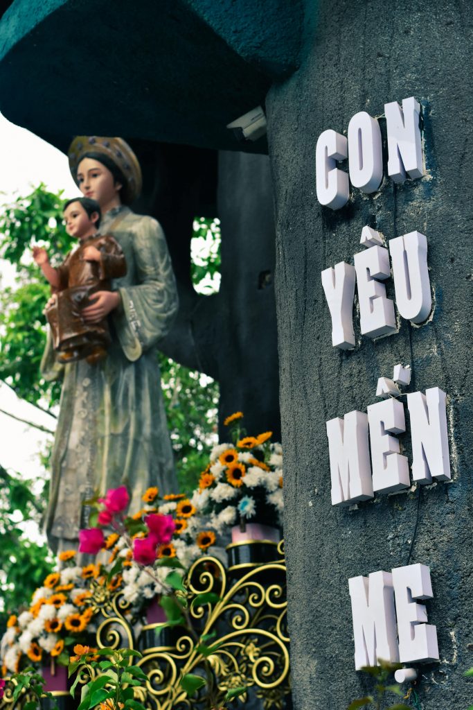 Statue of Virgin Mary at La Vang Holy Land