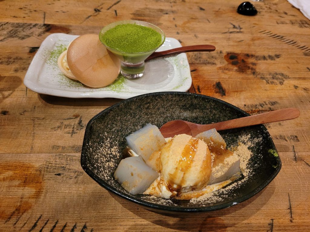 Traditional Japanese desserts at Gonpachi Nizhi-Azabu
