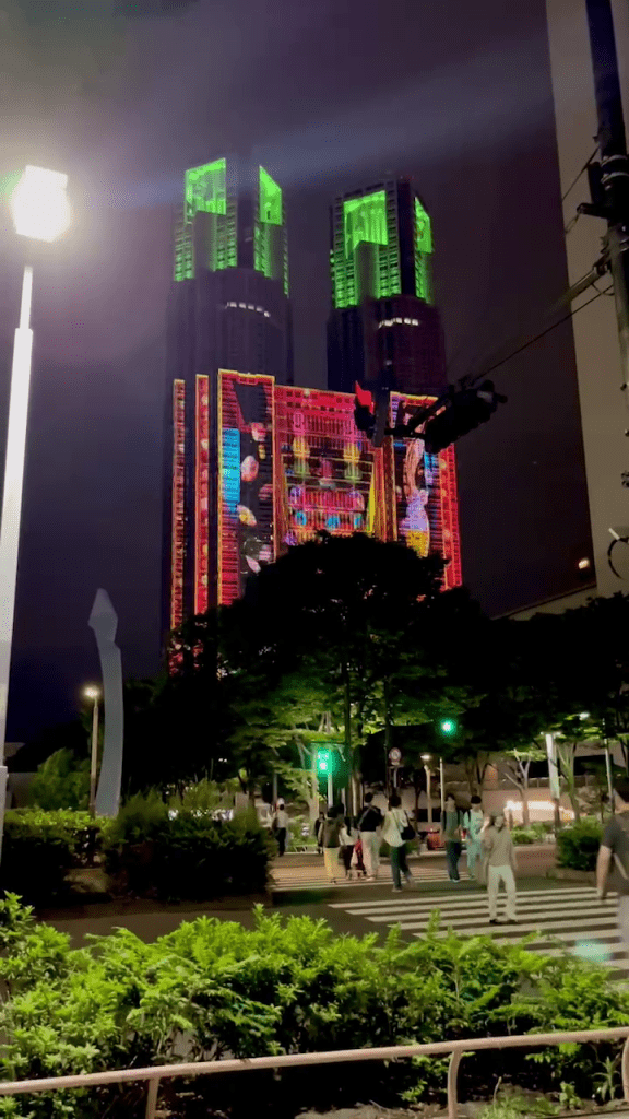 Projection mapping on Tokyo Metropolitan Government Building