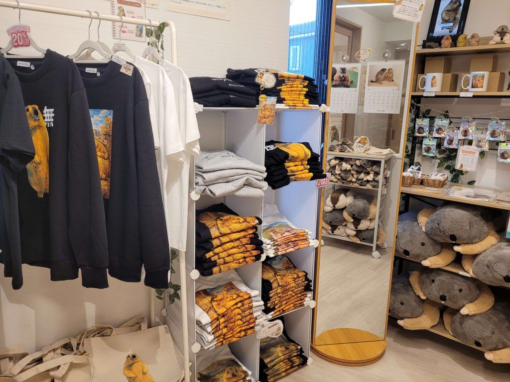 Marmot merch at Marmot Village Tokyo